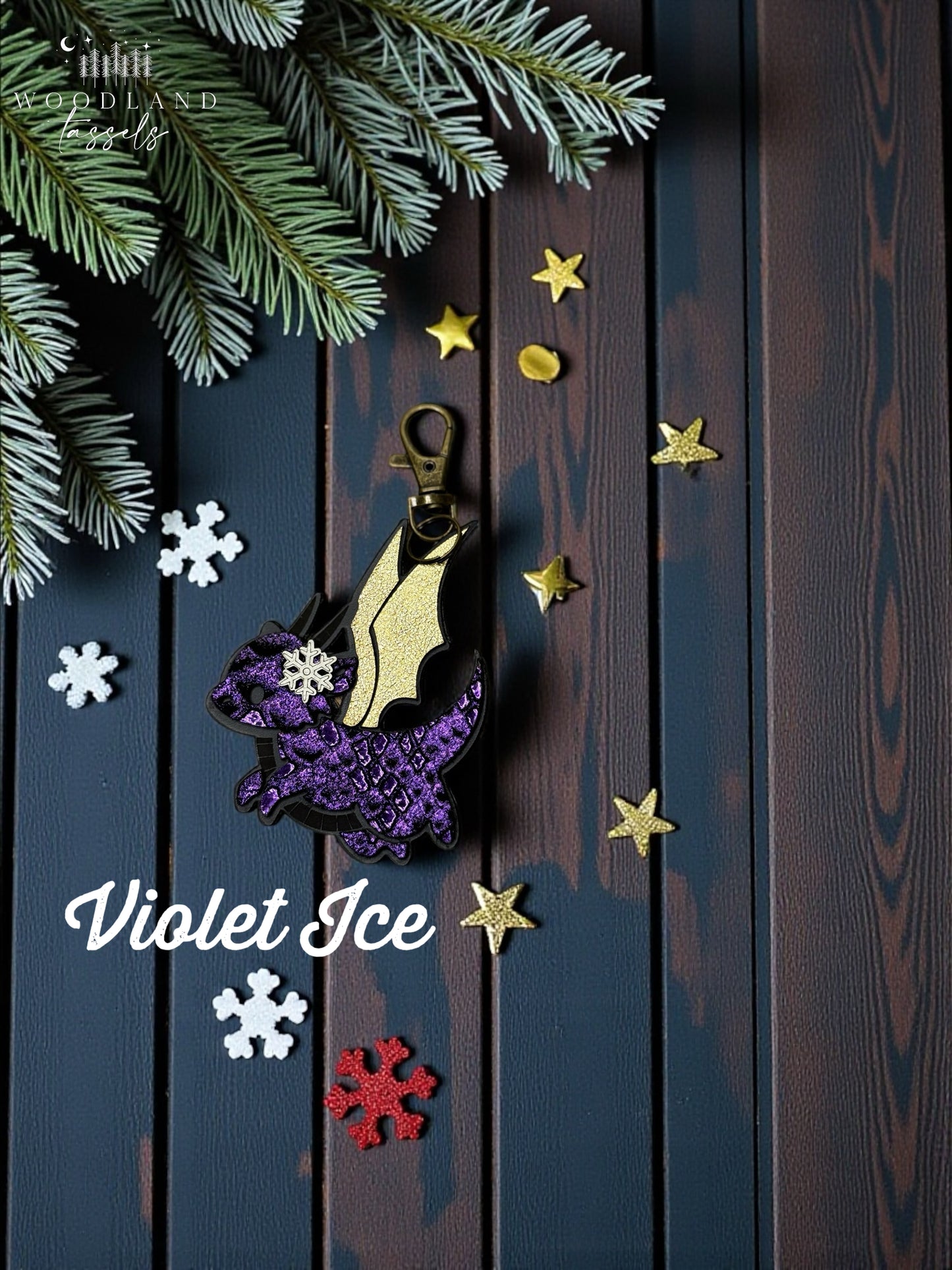 Dragon Leather Purse Charm