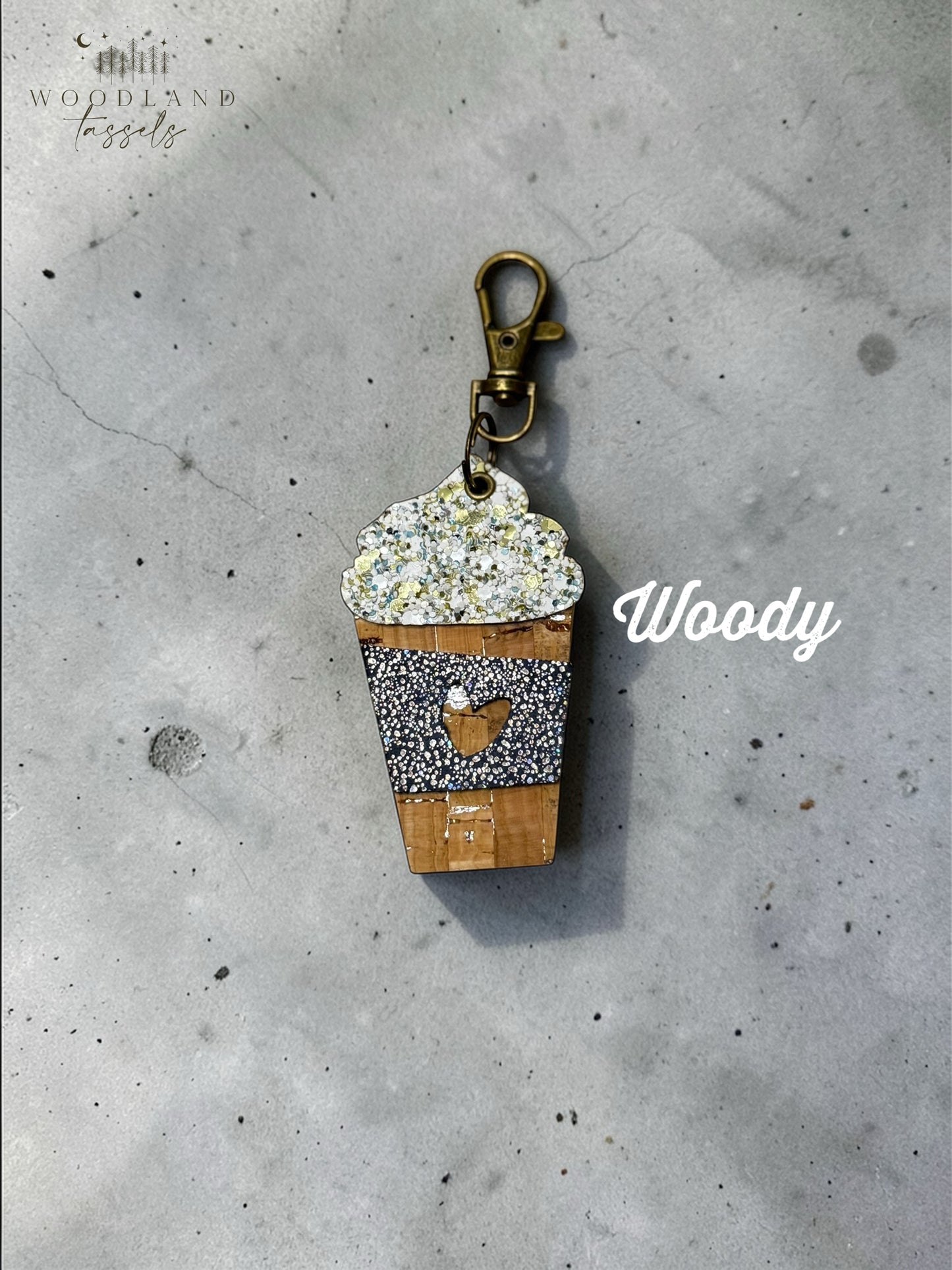 Latte Leather Bag Charms