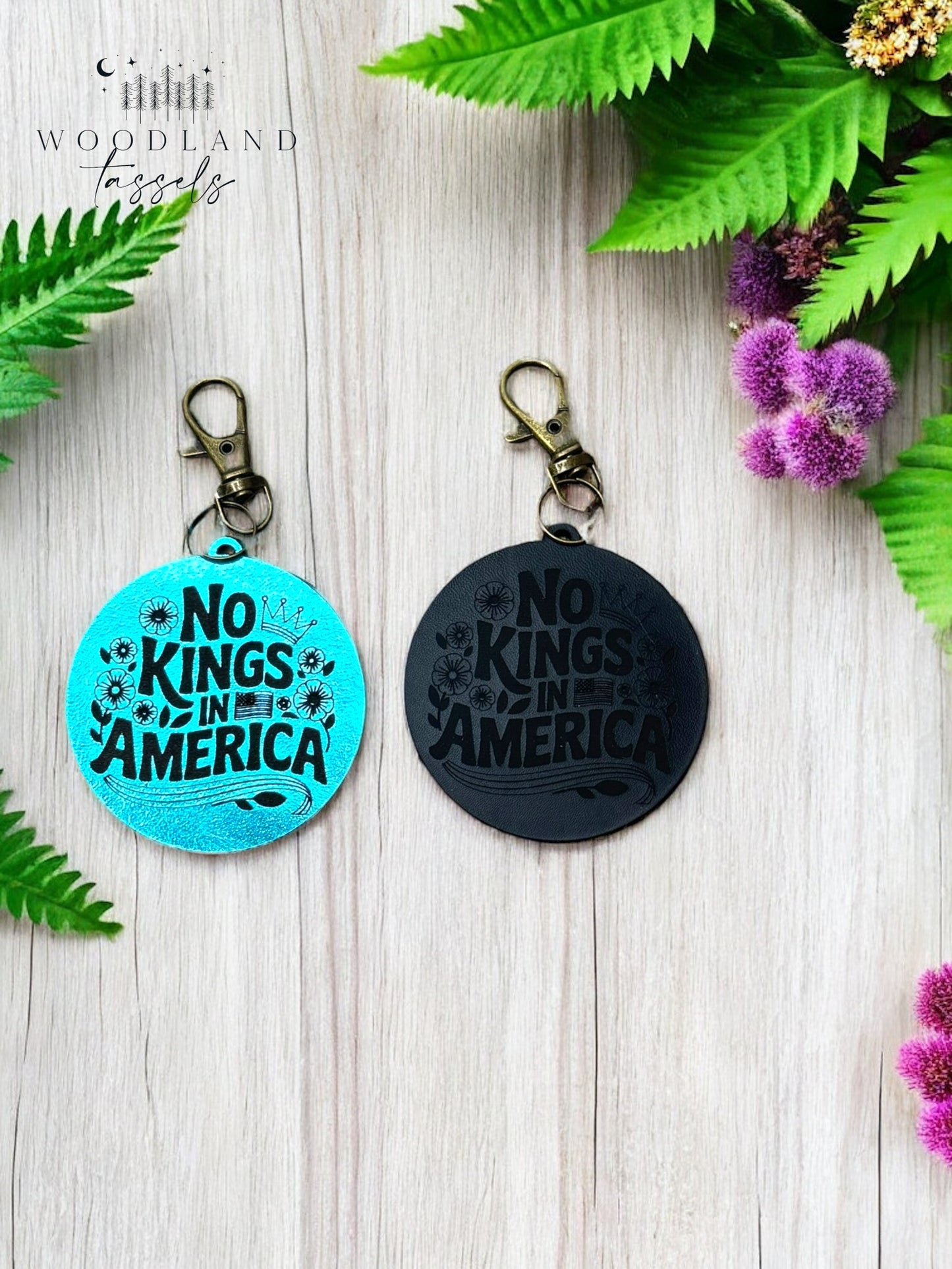 No Kings Bag Charm