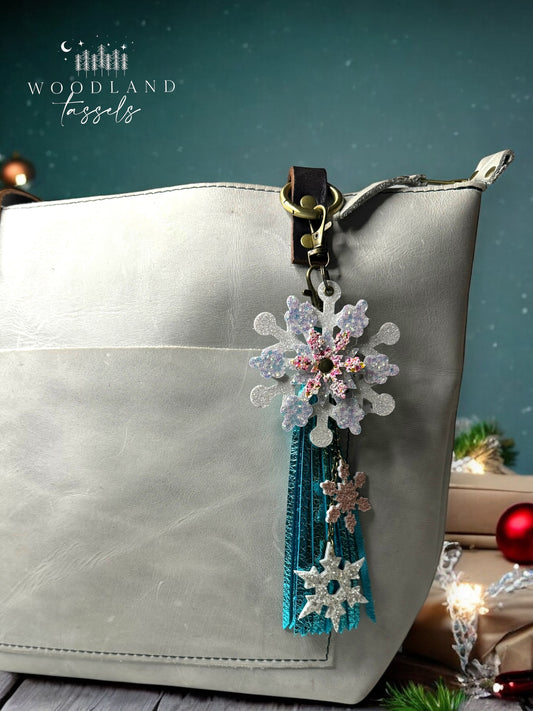 Snowflake Purse Charm