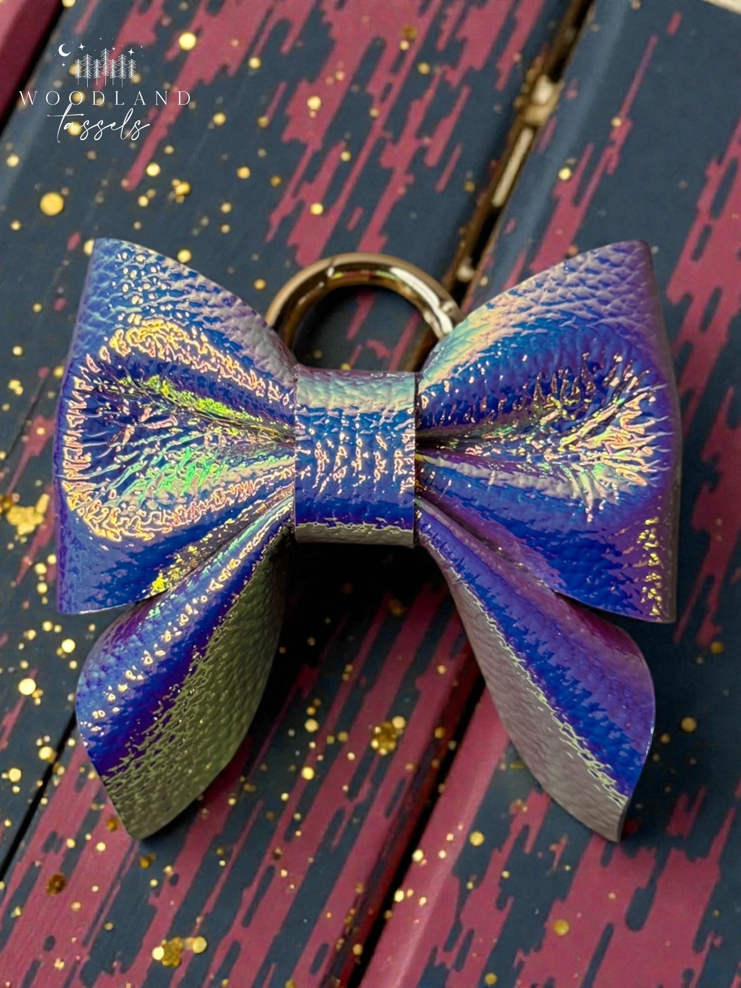 Starlight Leather Purse Bow