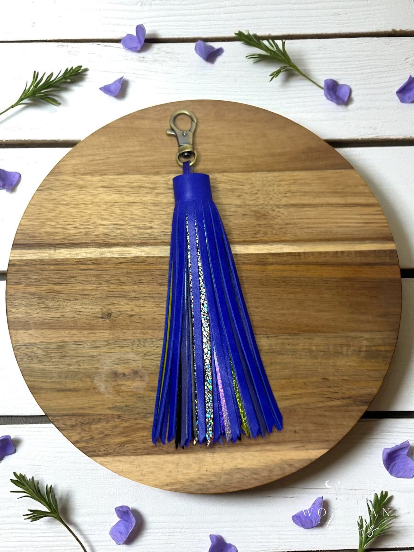Violet Magic Leather Tassel