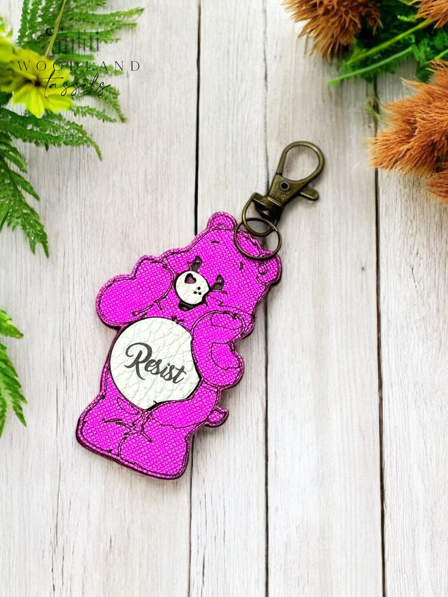Protest Bear Purse Charm