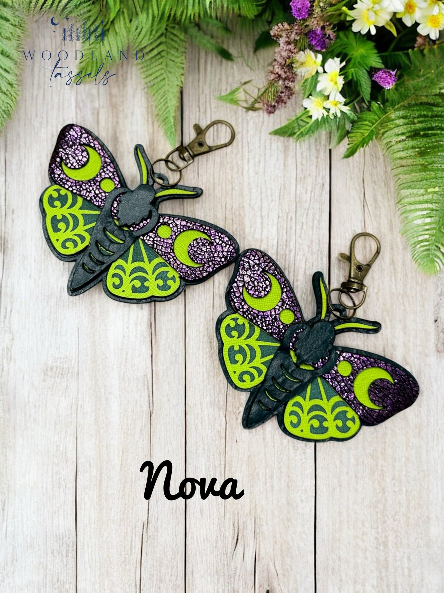 Luna Moth Purse Charm