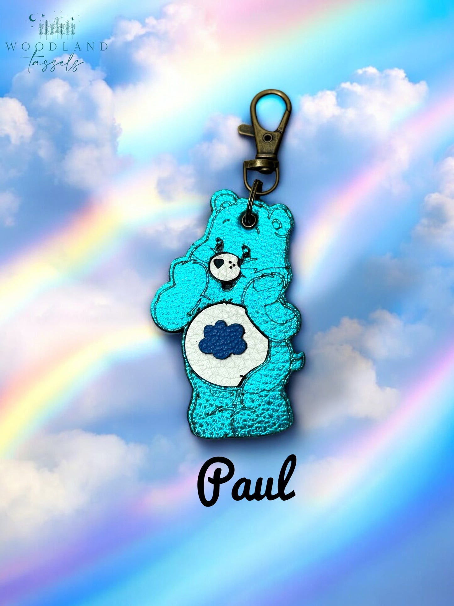 Caring Bears Purse Charm- Ready to Ship!
