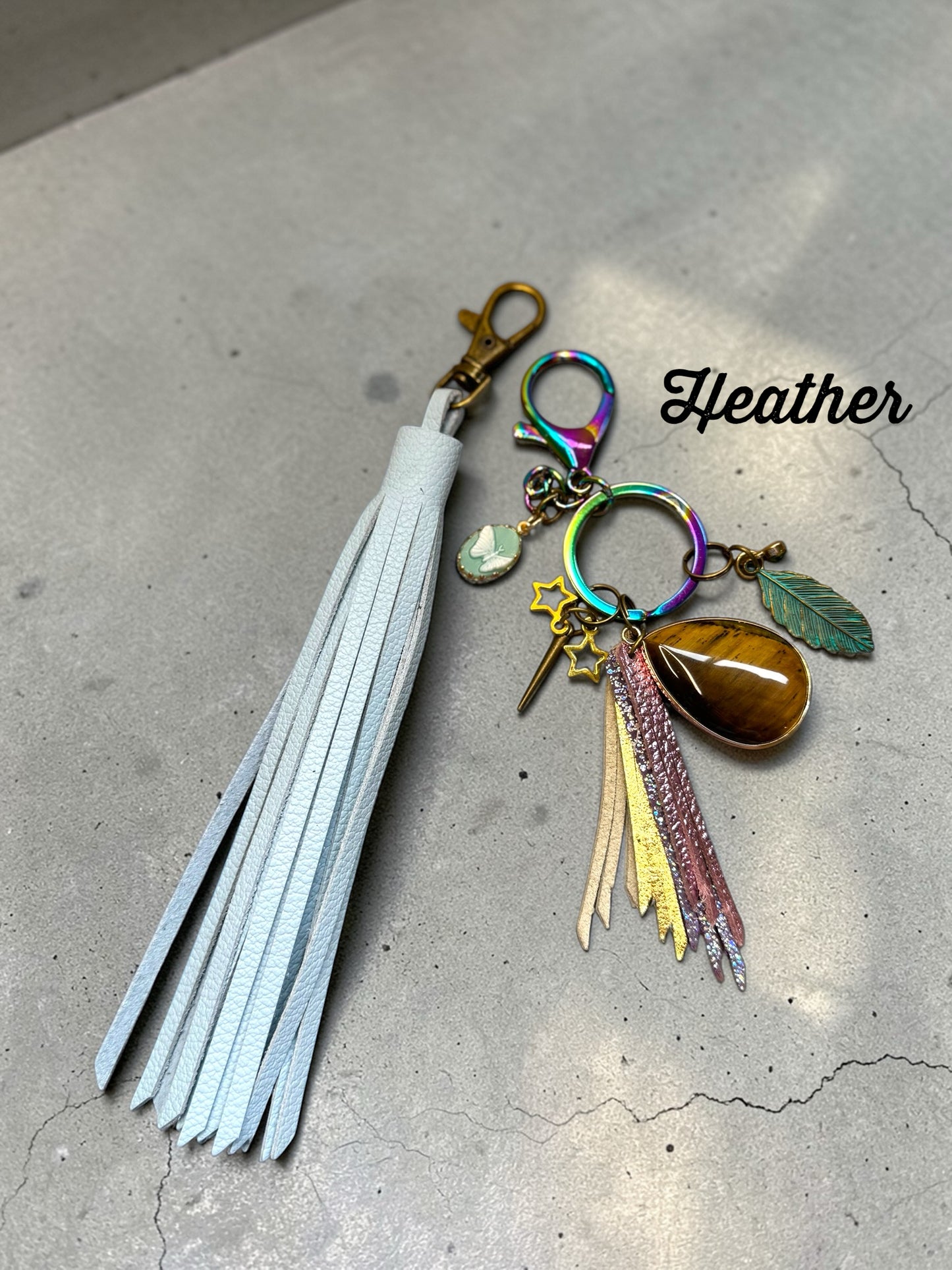 Tiny Treasures Leather Bag Charm- I 🩷 The 90s Collection