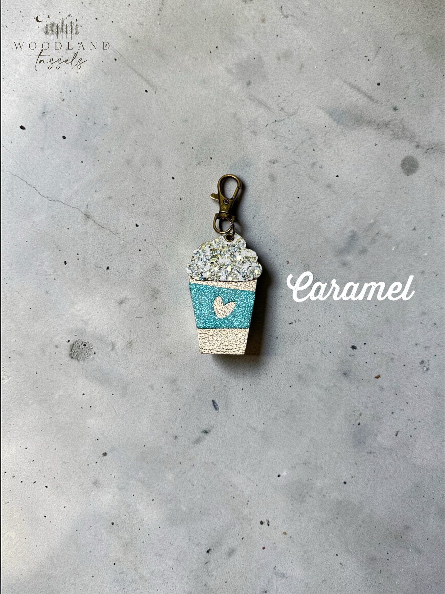 Latte Leather Bag Charms