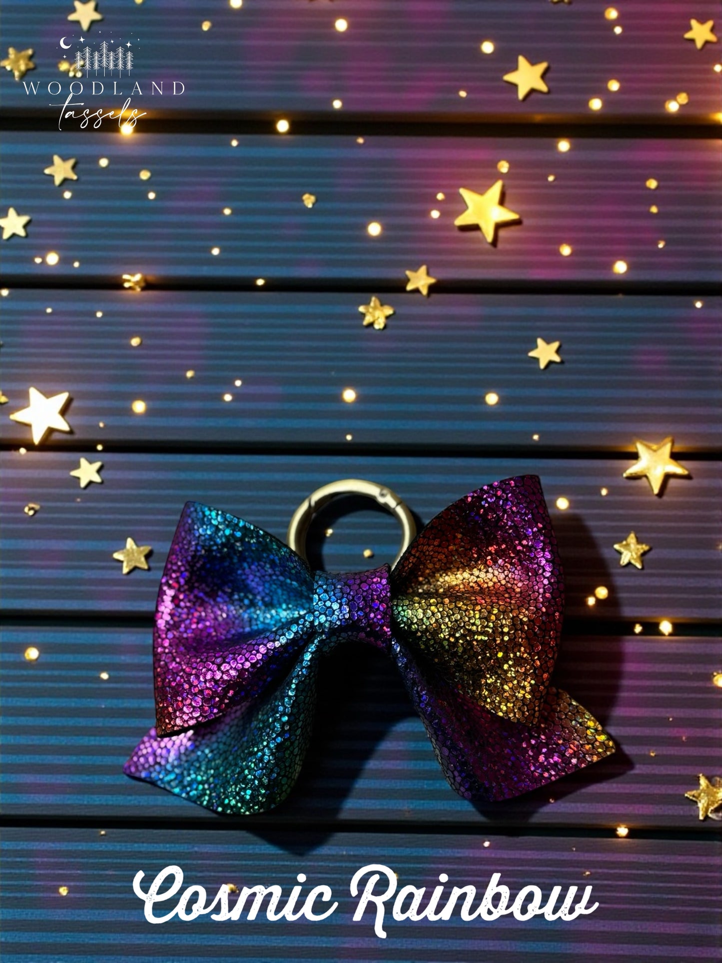 Leather Purse Bow- Starlight Collection✨