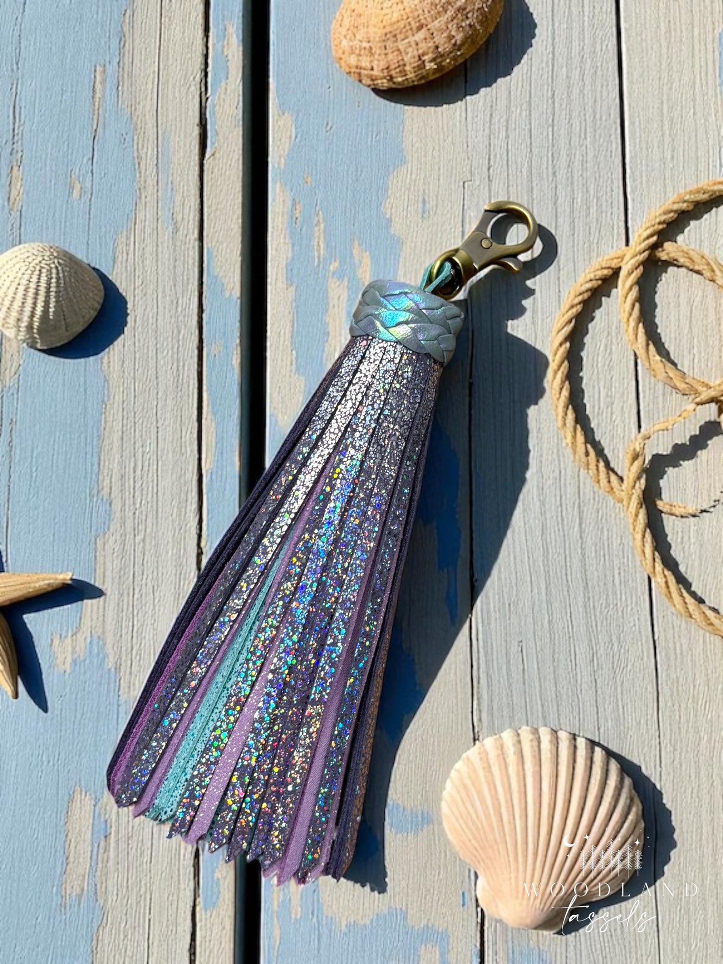 Abalone Tassel Purse Charm-Pre Order