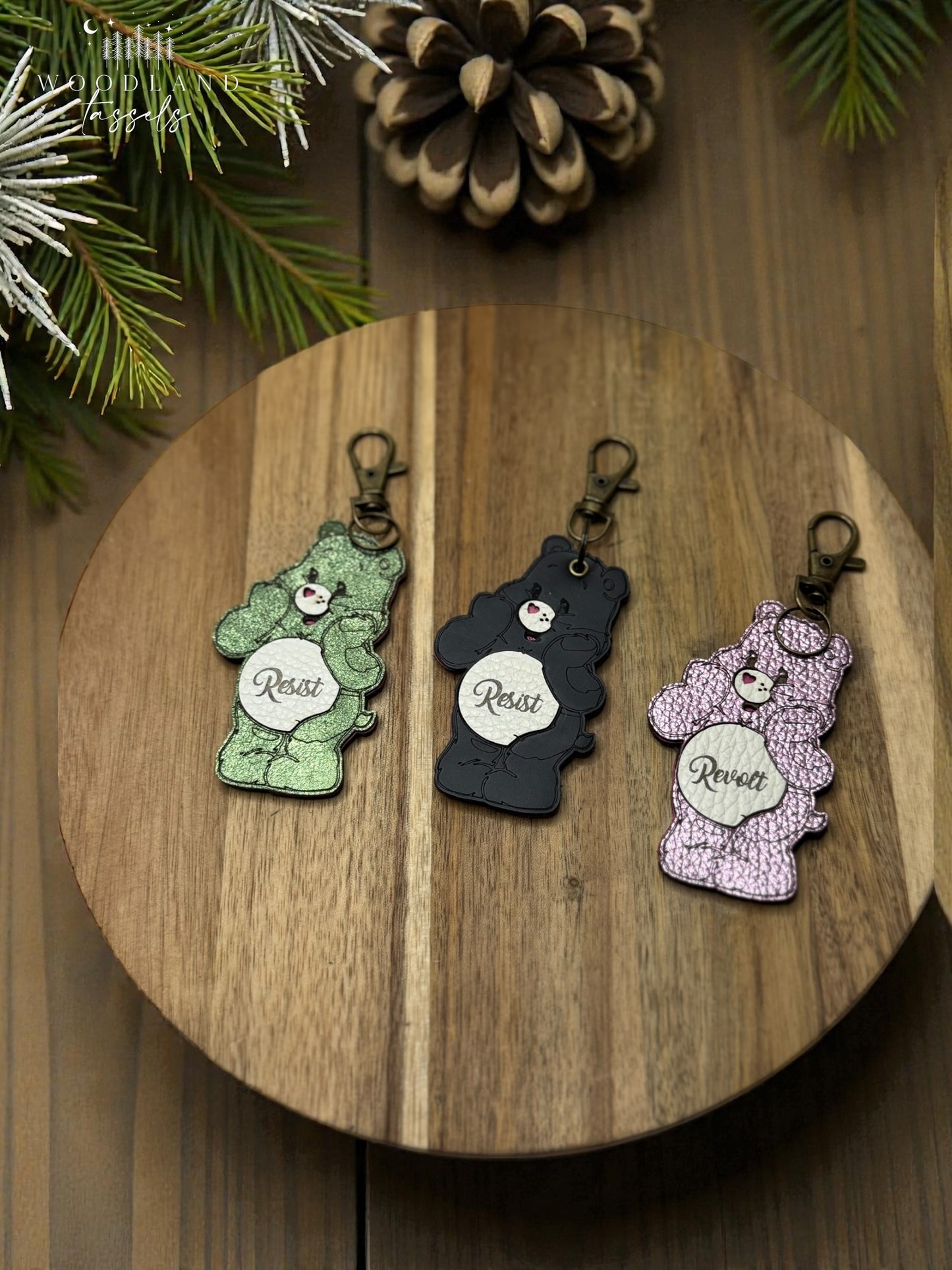 Protest Bear Purse Charm