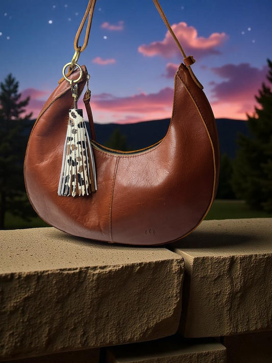 Brown Cow Leather Tassel