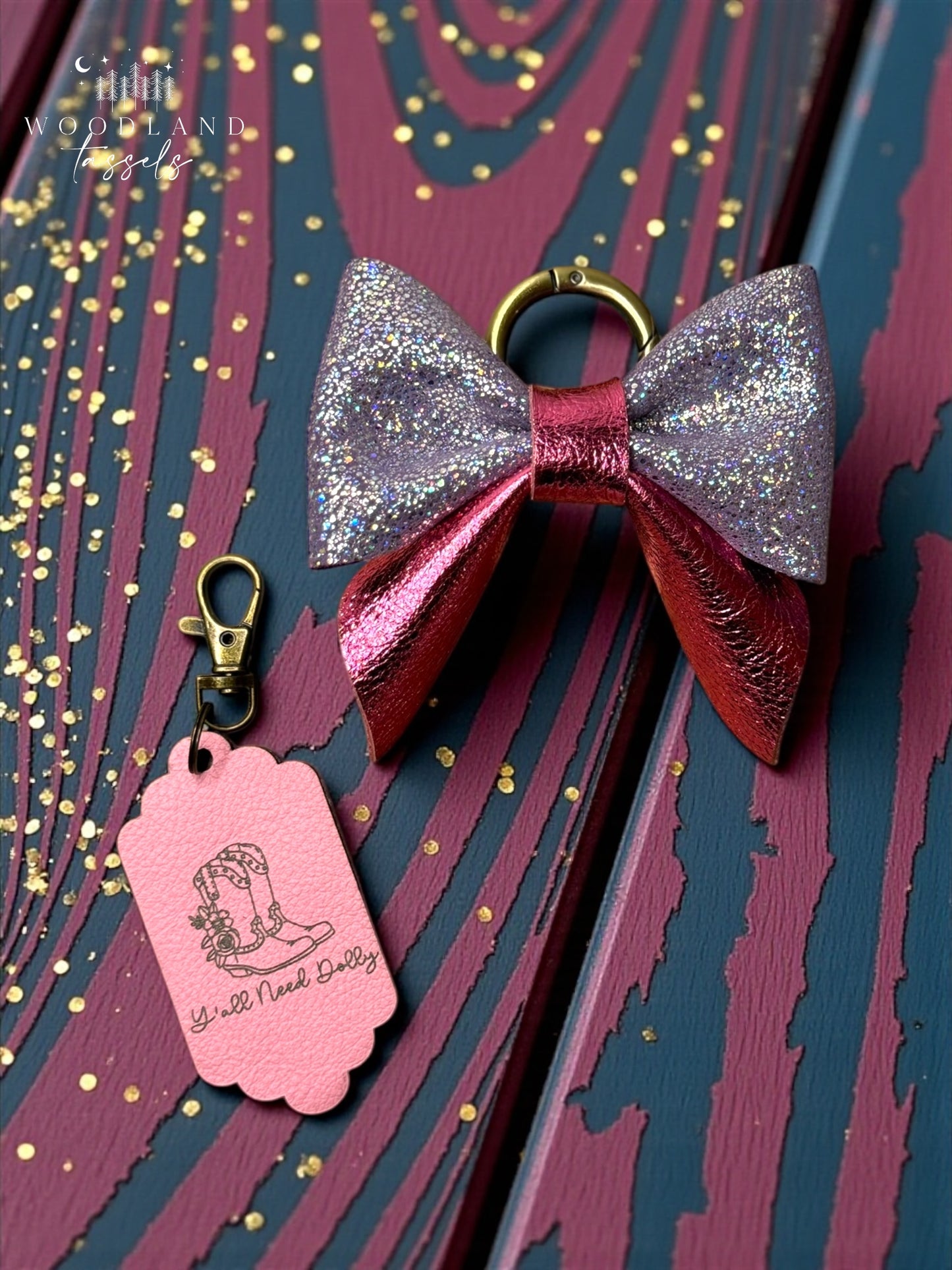 Dolly Leather Purse Charm