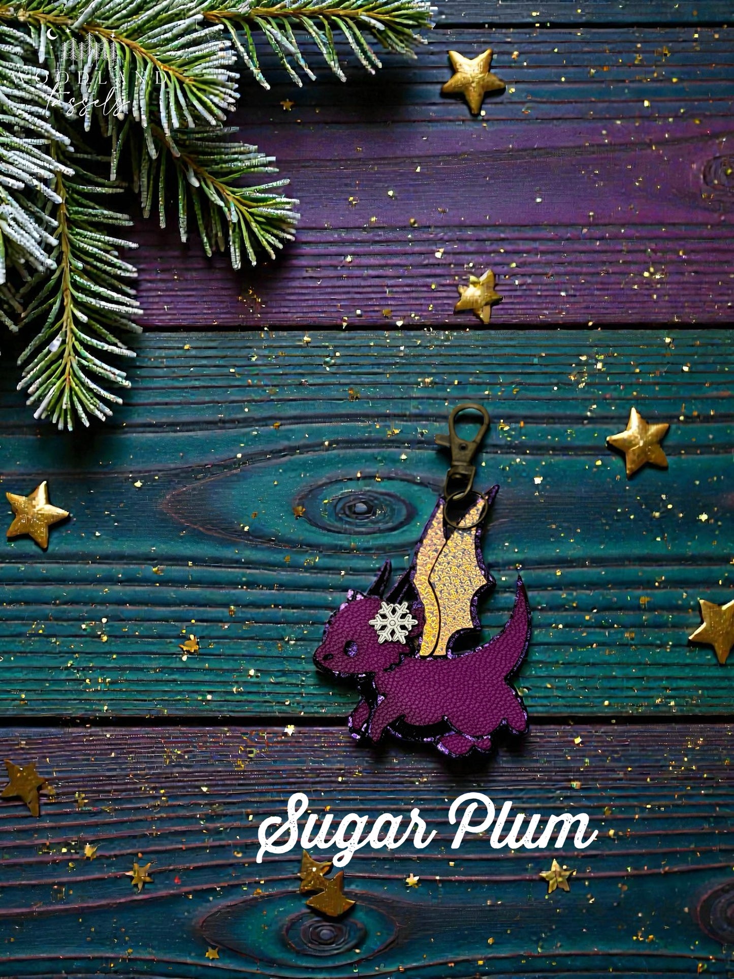 Dragon Leather Purse Charm