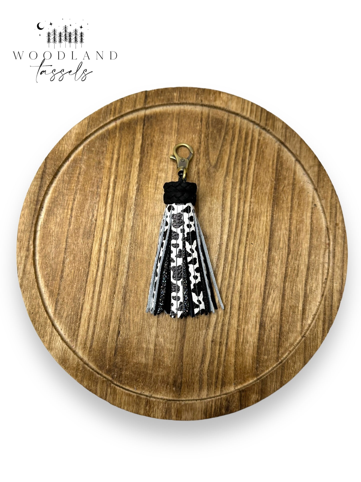 Glam Cow Leather Tassel