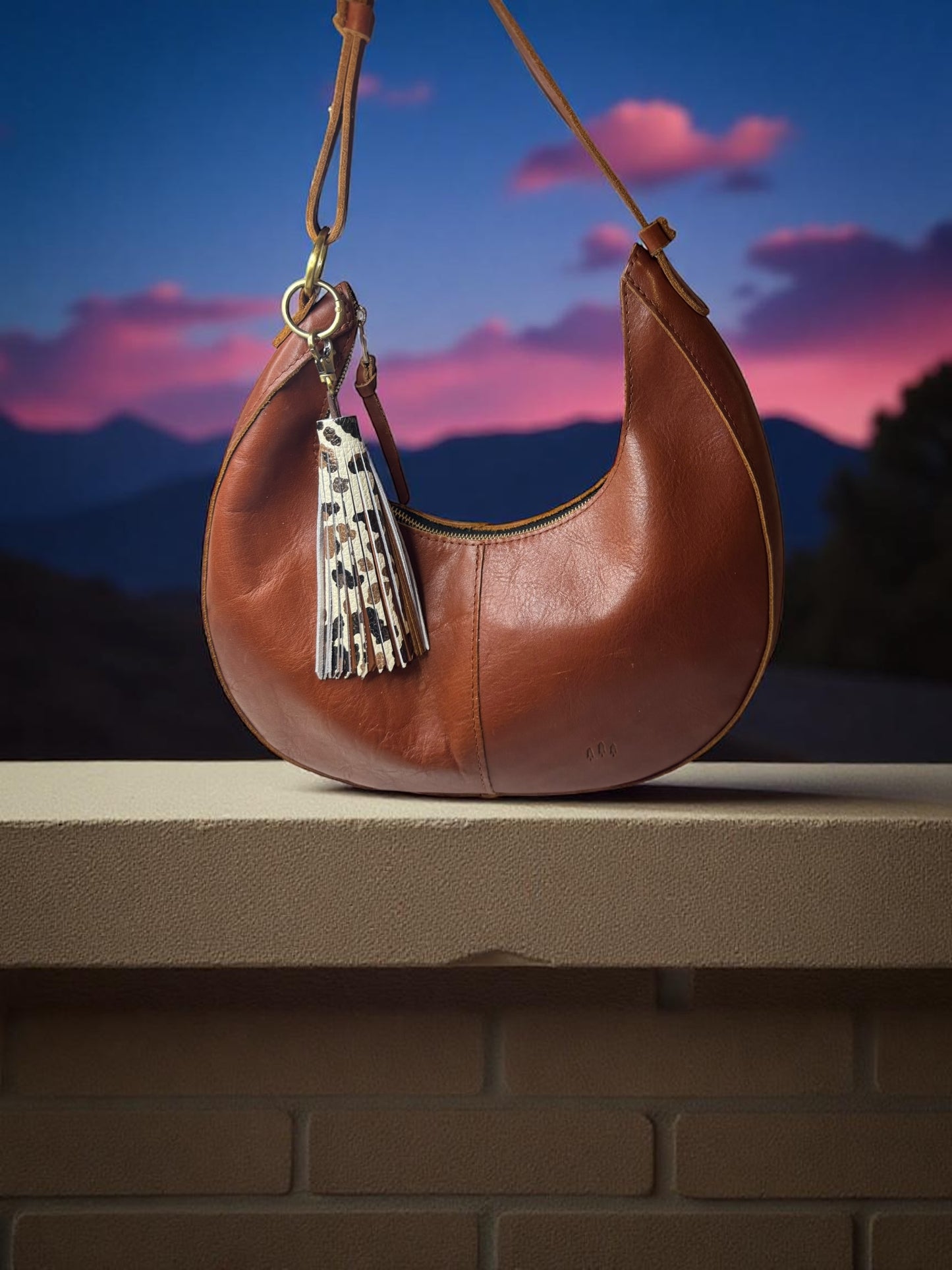 Black Magic Leather Tassel