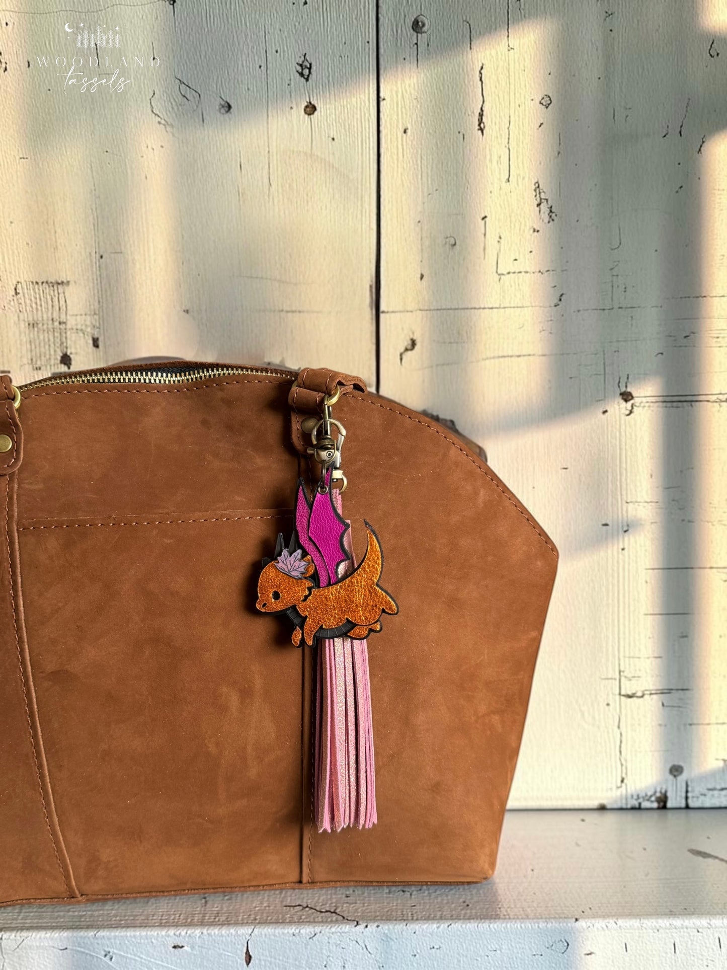 Smol Dragon Leather Charm | Dragon Purse & Bag Charm