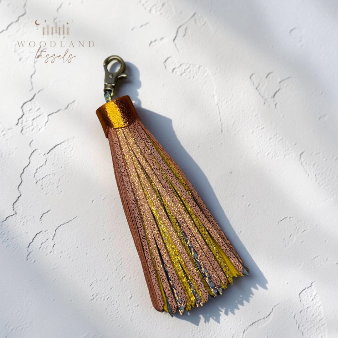 Harvest Queen Leather Tassel | Bag Charm