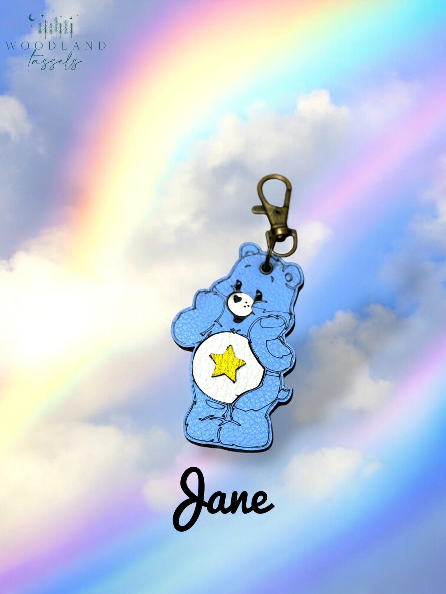 Caring Bears Purse Charm- Ready to Ship!