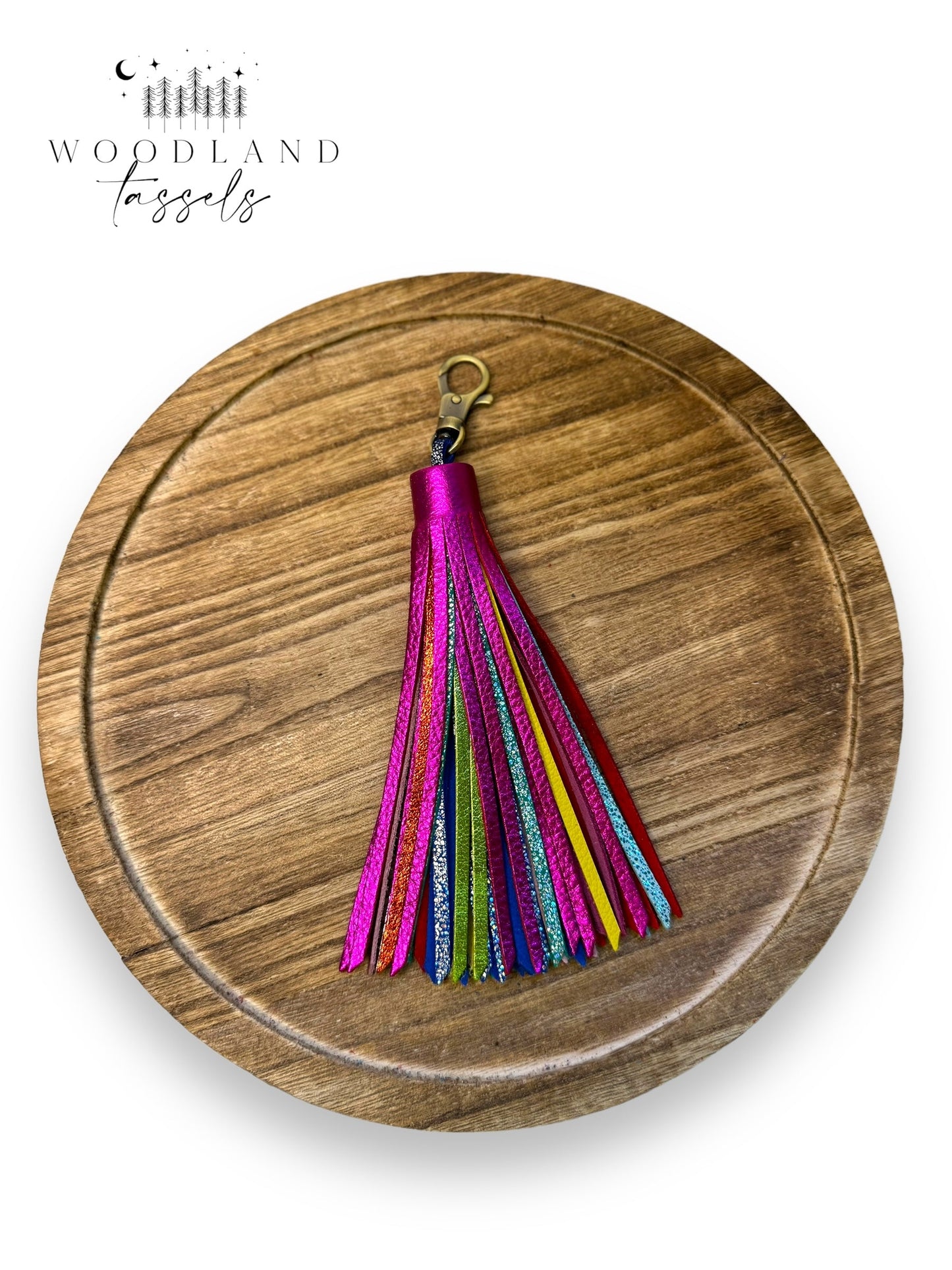 Hottie Rainbow Leather Tassel🌈