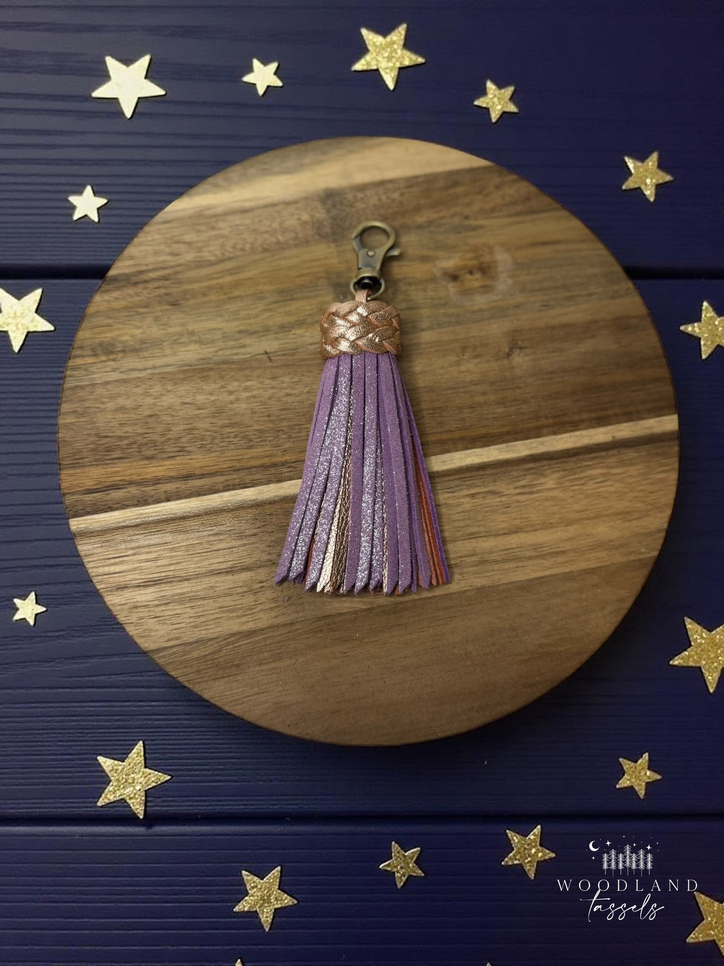 Lavender Luxe Leather Tassel