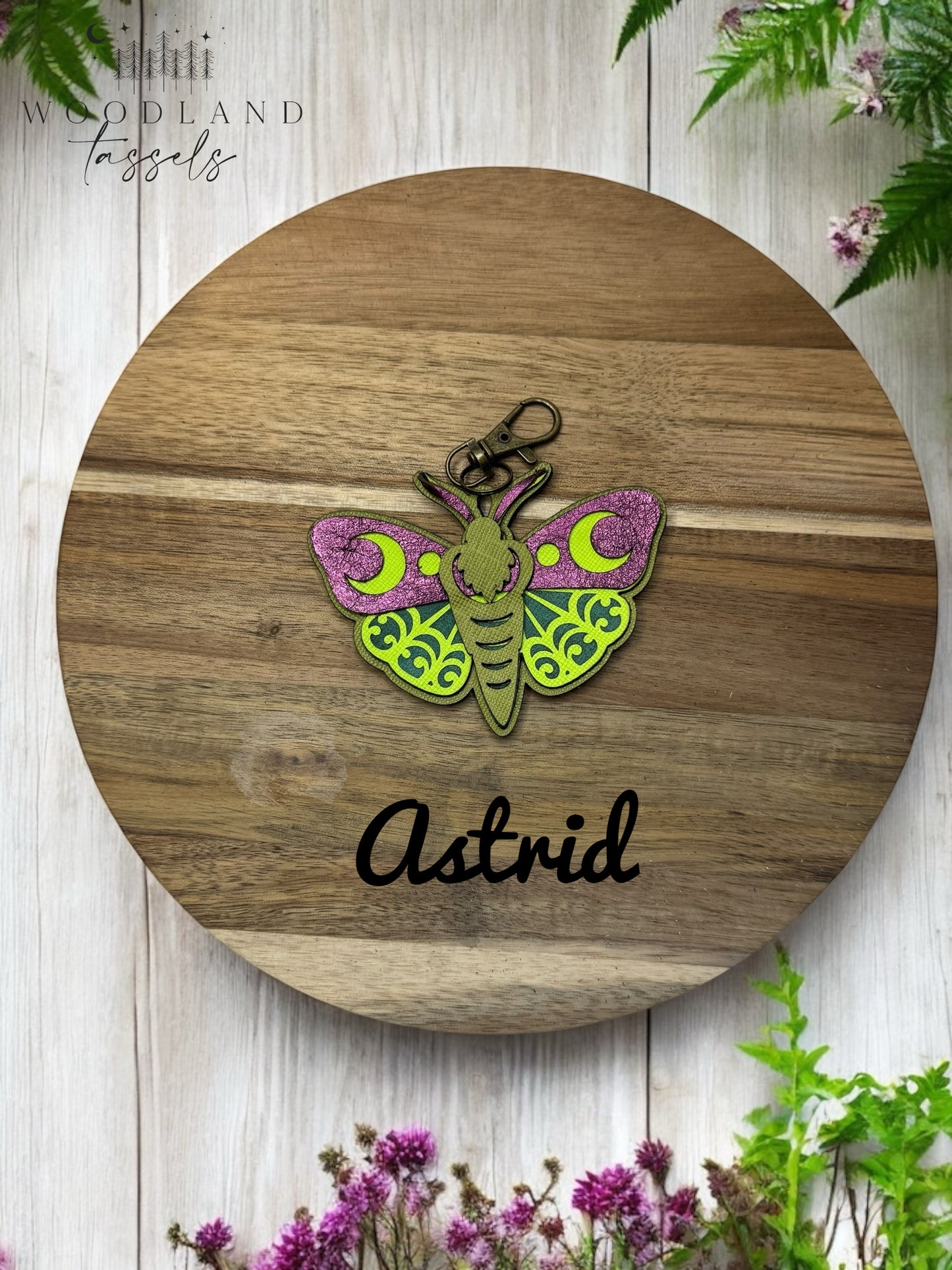 Luna Moth Purse Charm