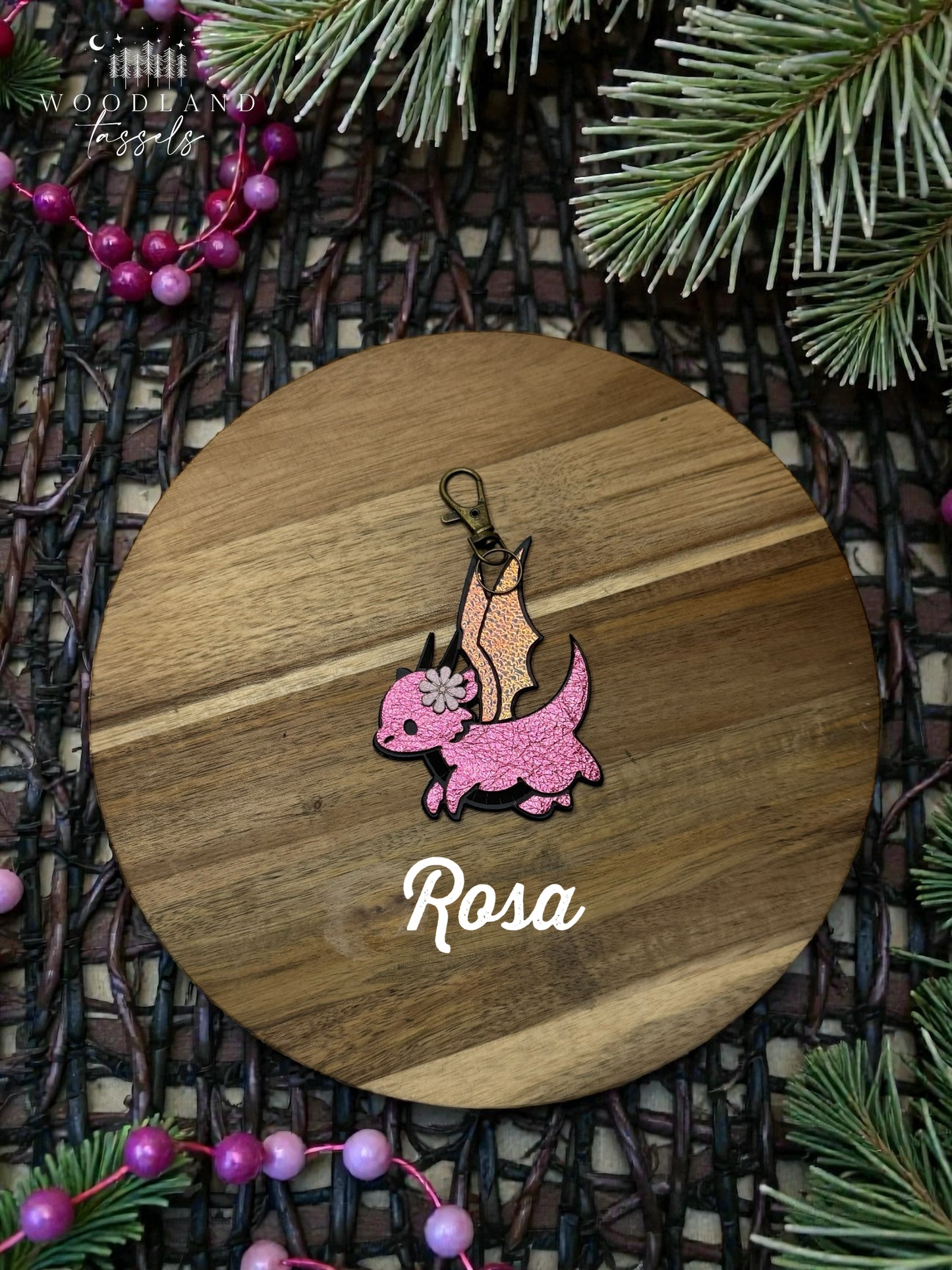 Dragon Leather bag Charm