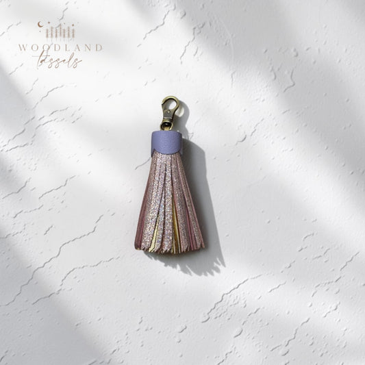 Twinkle Leather Tassel- Bag Charm