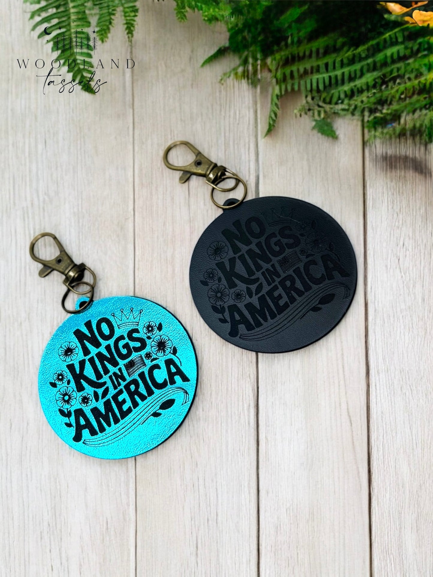 No Kings Bag Charm