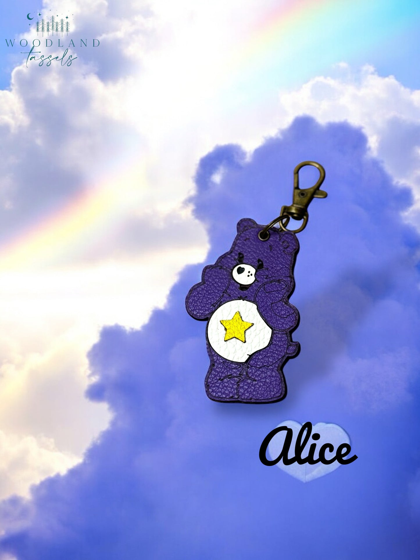 Caring Bears Purse Charm- Ready to Ship!