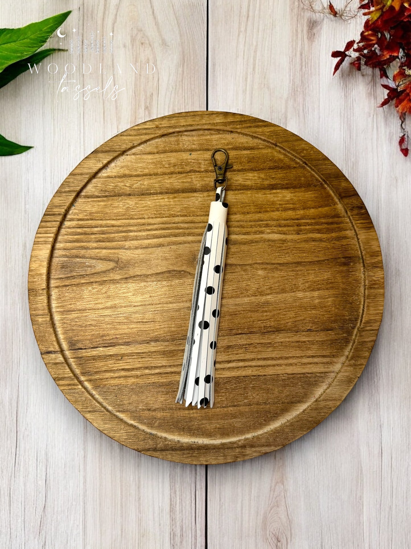 Autumn Duo Accent Leather Tassel