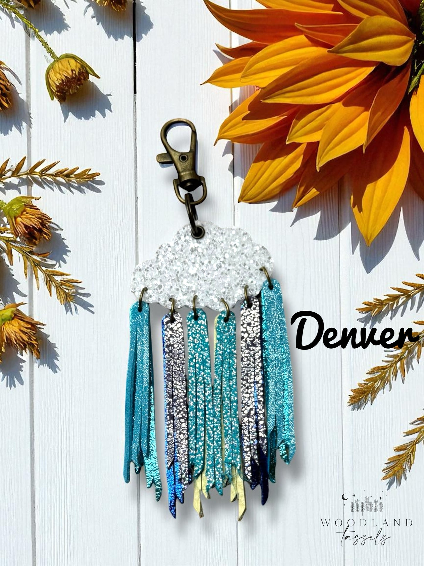 Cloudburst Purse Charm