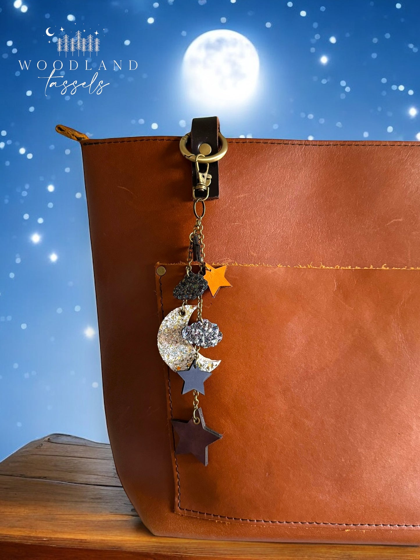 Moon Glow Bag Charm