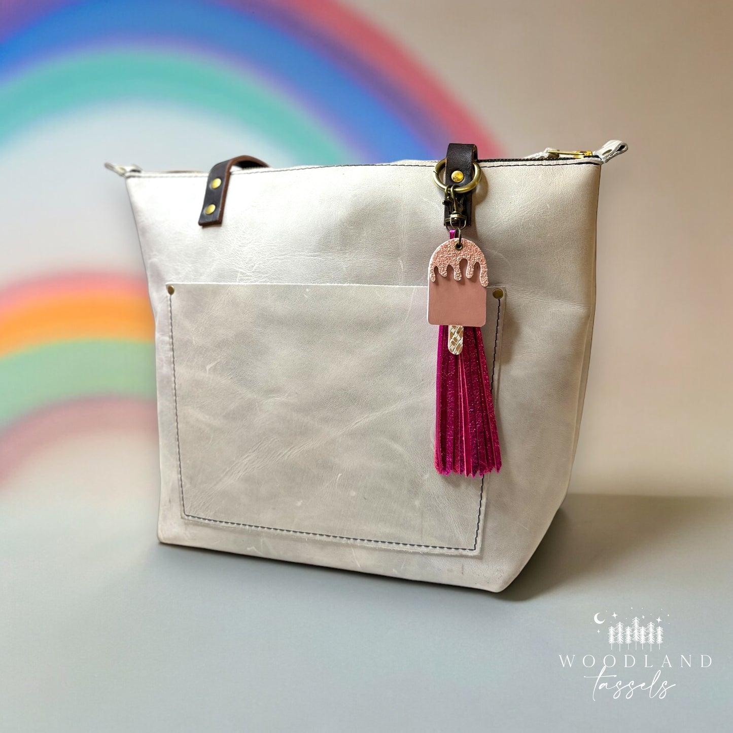 Popsicle Leather Bag Charm👜