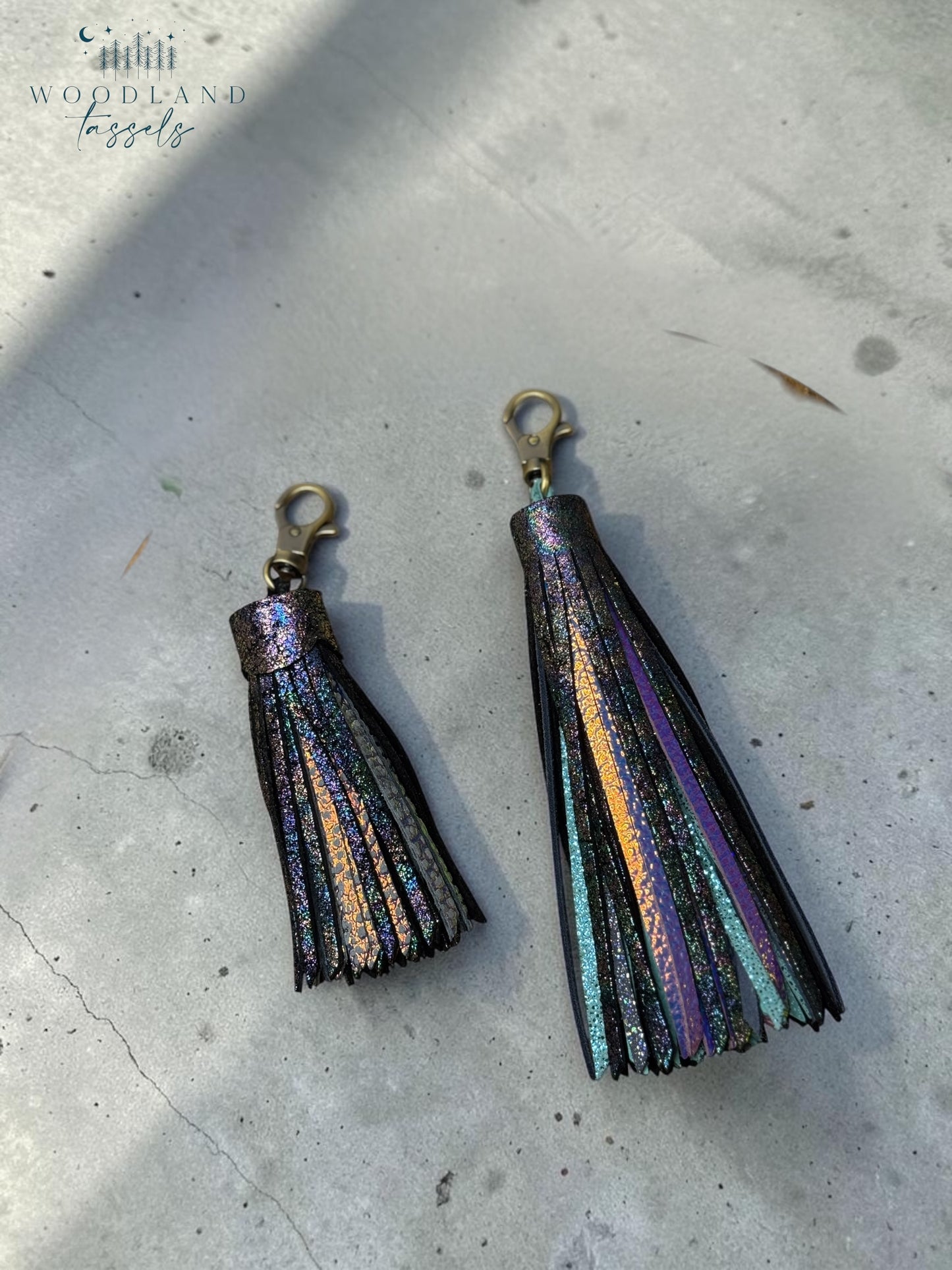 Starburst Leather Tassel