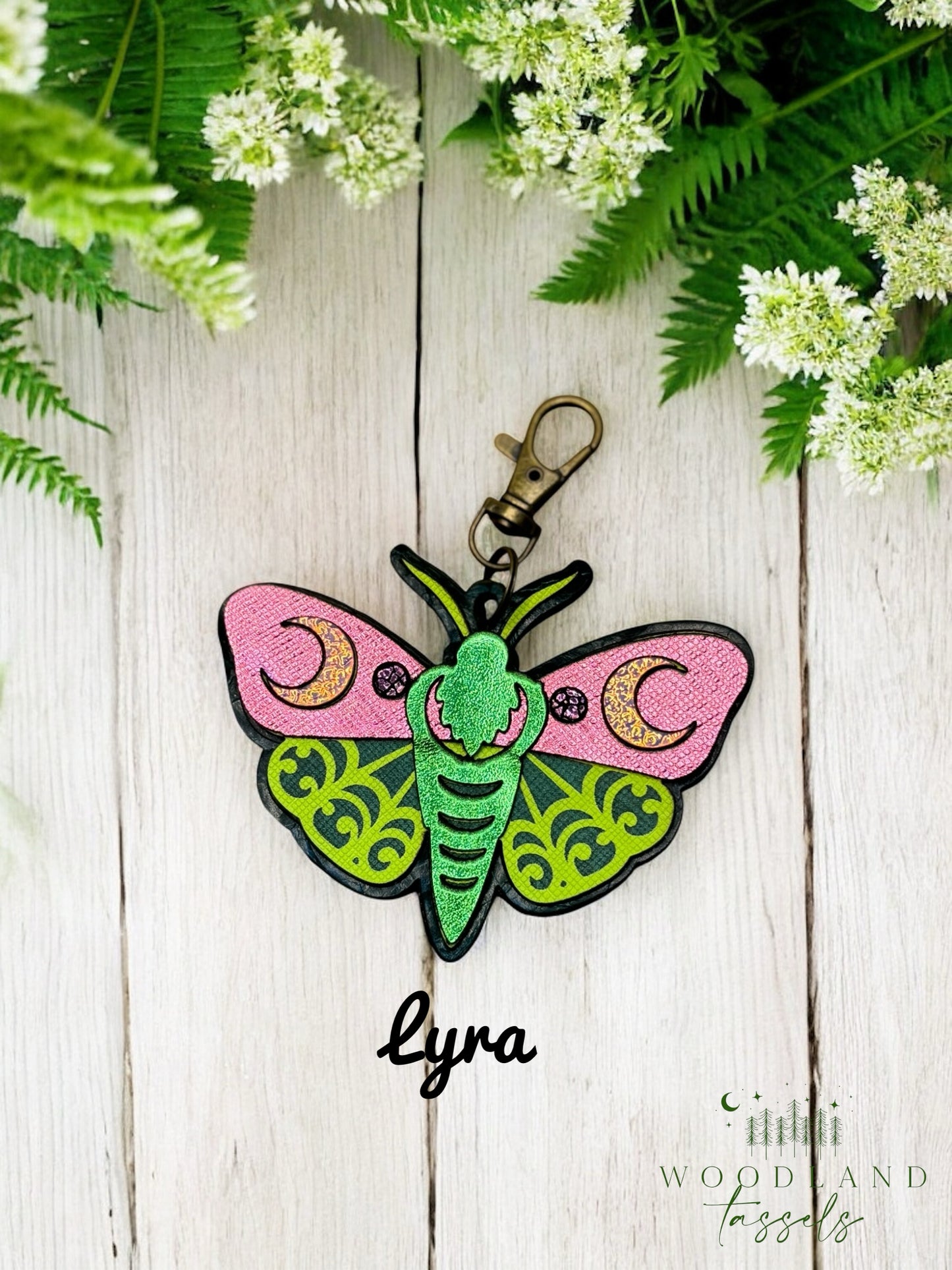 Luna Moth Purse Charm