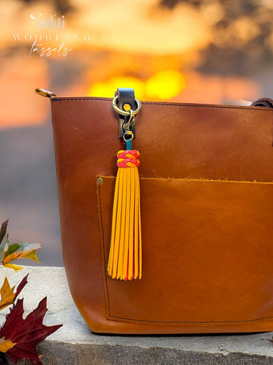 Harvest Festival Leather Tassel