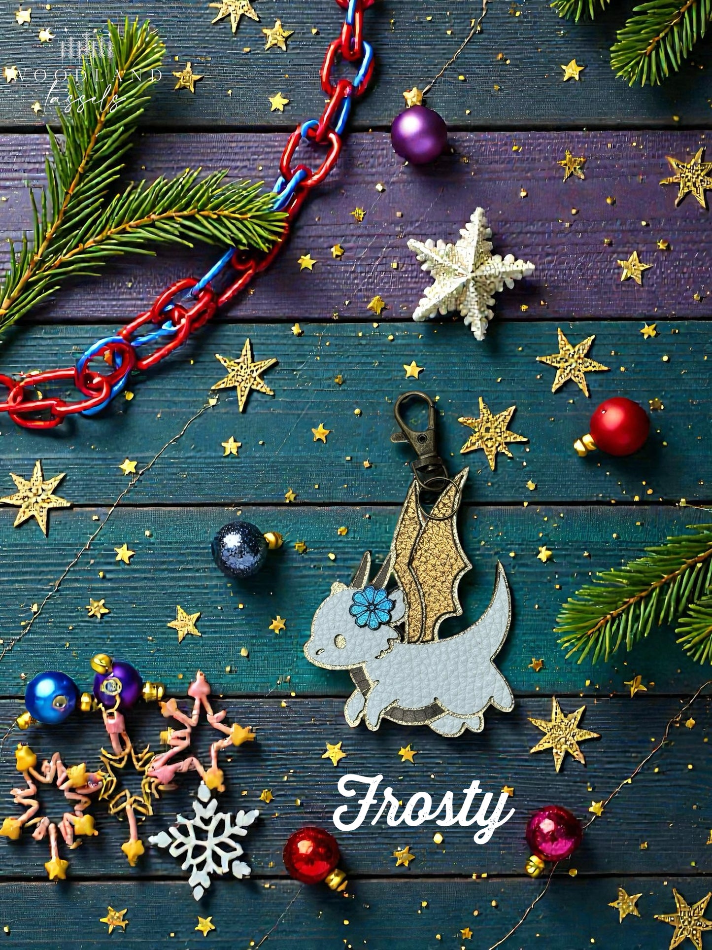 Dragon Leather Purse Charm