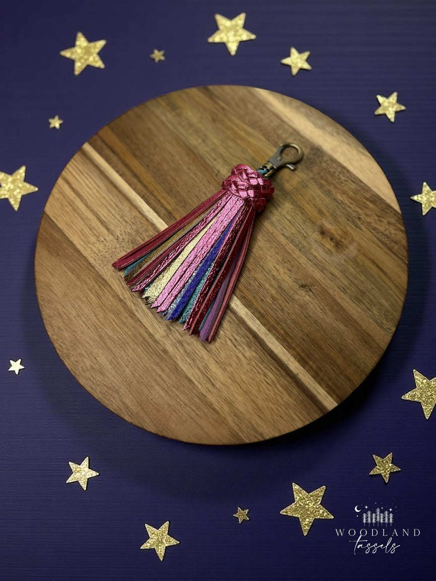 Bubblegum Leather Tassel