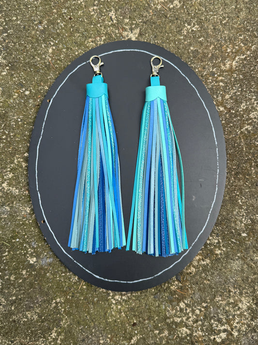 Neptune Leather Tassel- 12” Queen Size