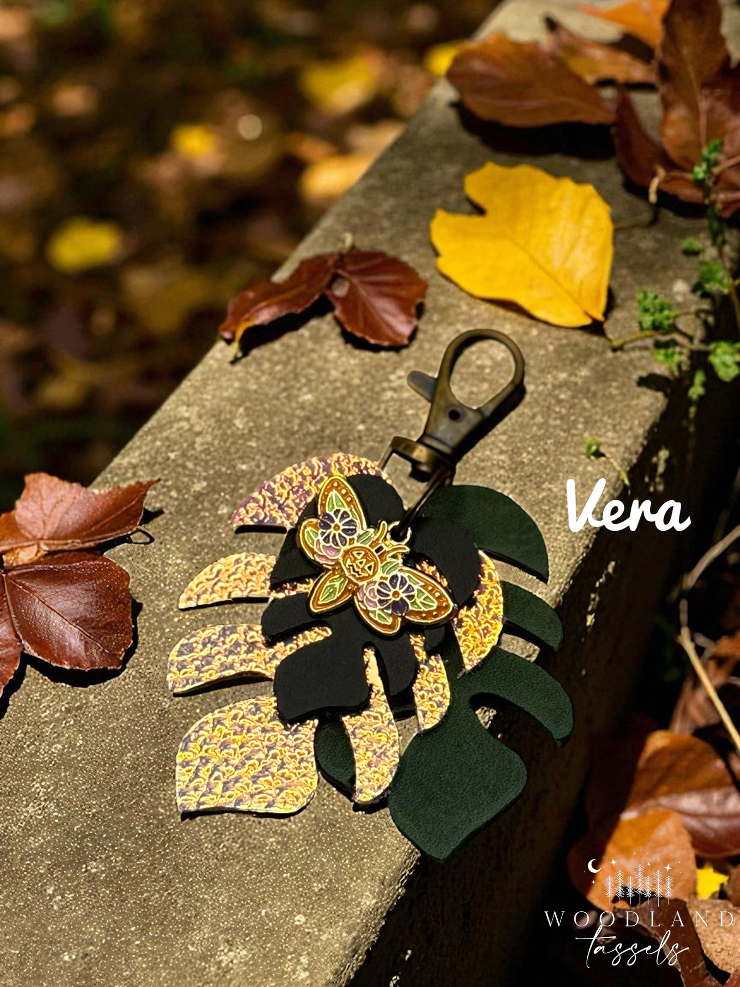 Garden Buddies Leather Bag Charm