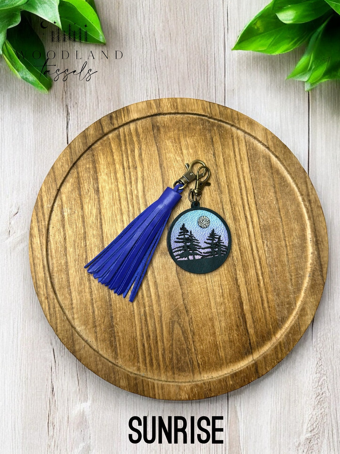 Forest Medallion Purse Charm