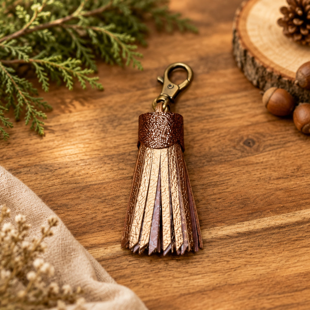 Wood Nymph Leather Tassel | Bag Charm