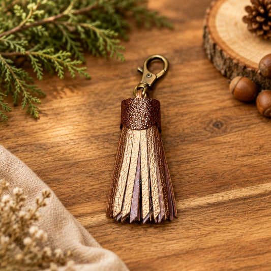 Wood Nymph Leather Tassel | Bag Charm