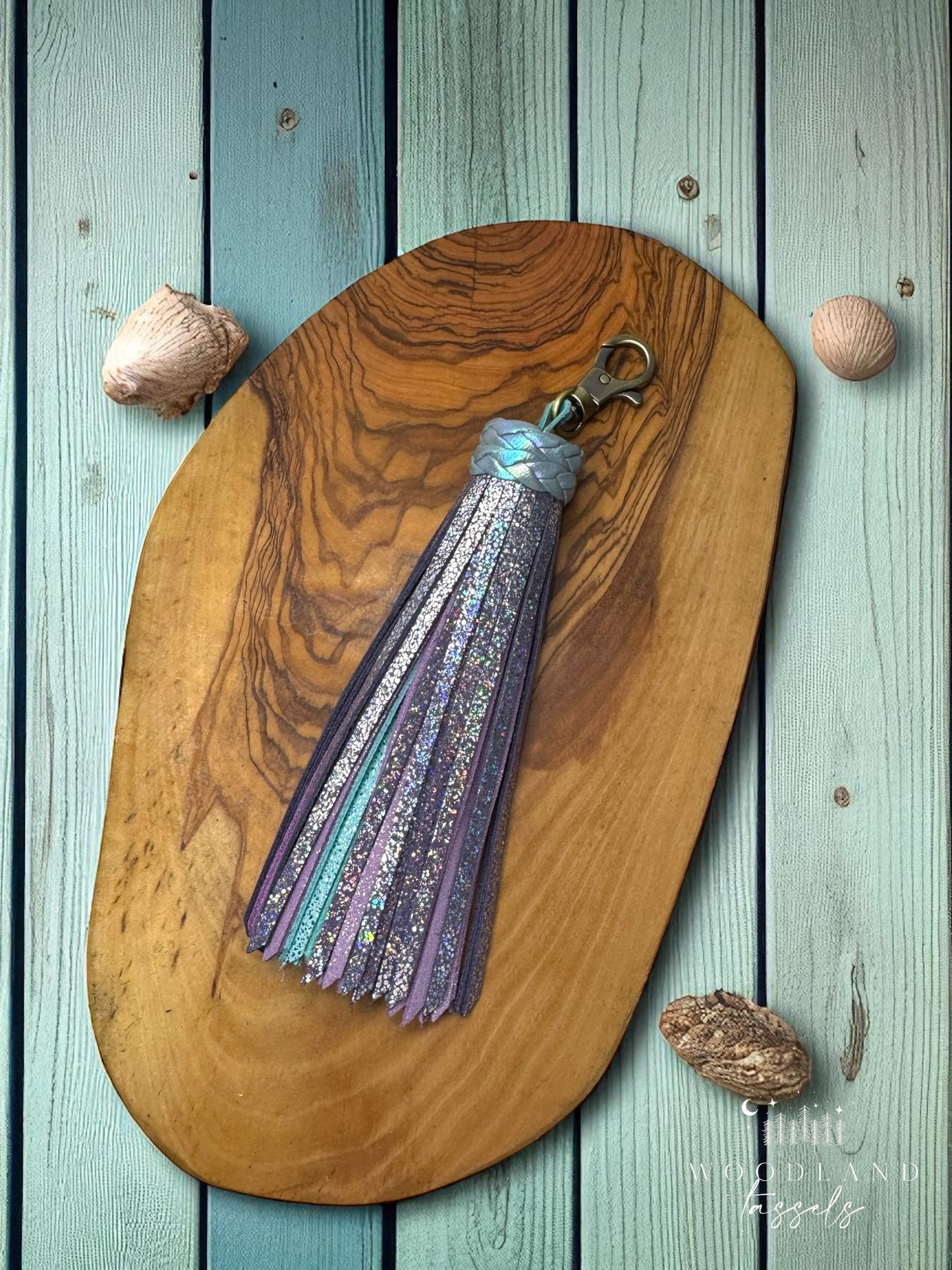 Abalone Tassel Purse Charm-Pre Order