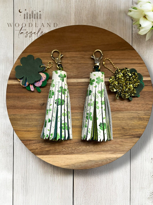 Deluxe Lucky Charm Tassel and Clover Charm Set
