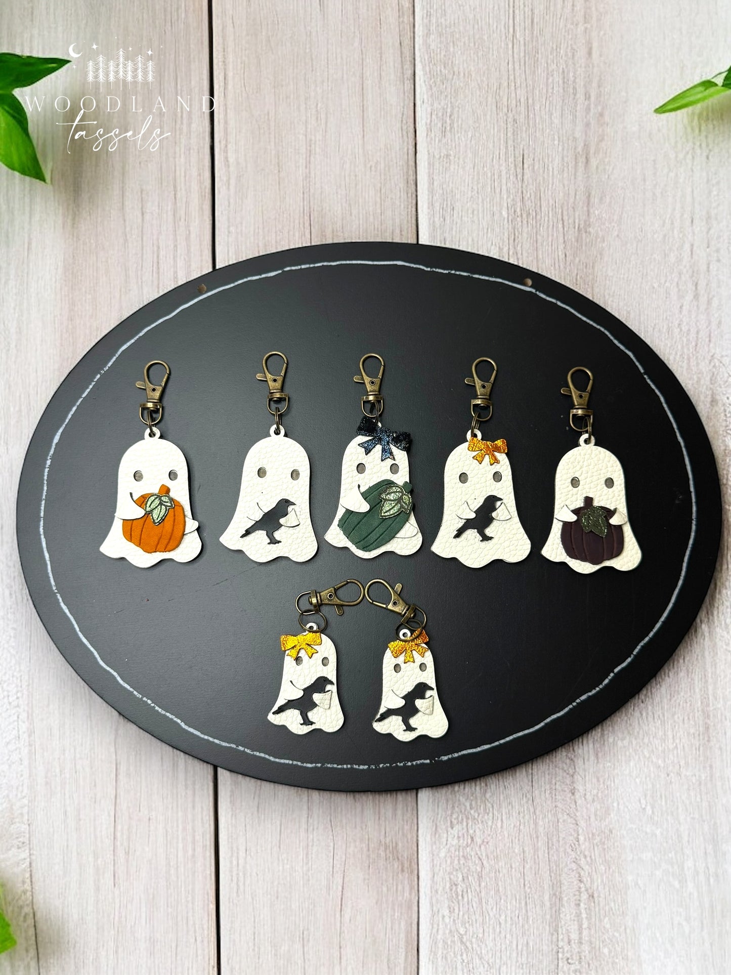 Ghostie Leather Bag Charm