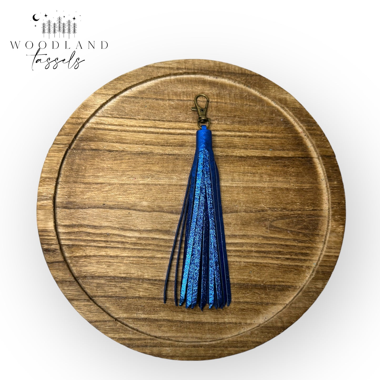 Duo Size Accent Leather Tassel