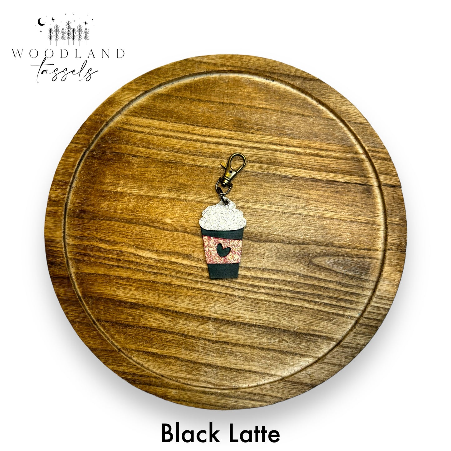 Latte Genuine Leather Purse Charms