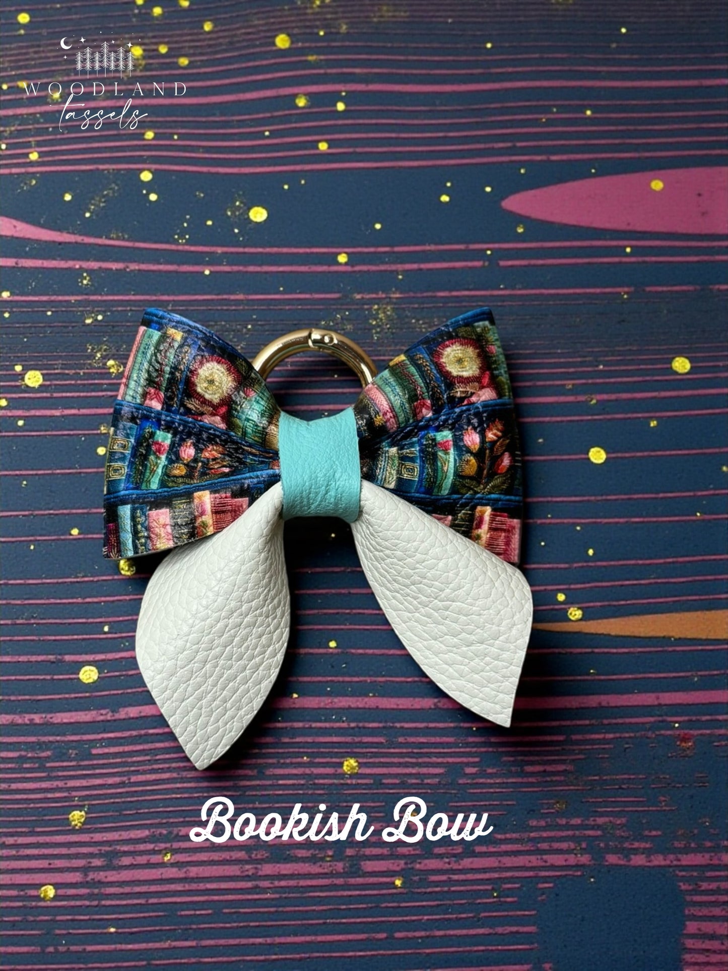 Leather Purse Bow- Starlight Collection✨