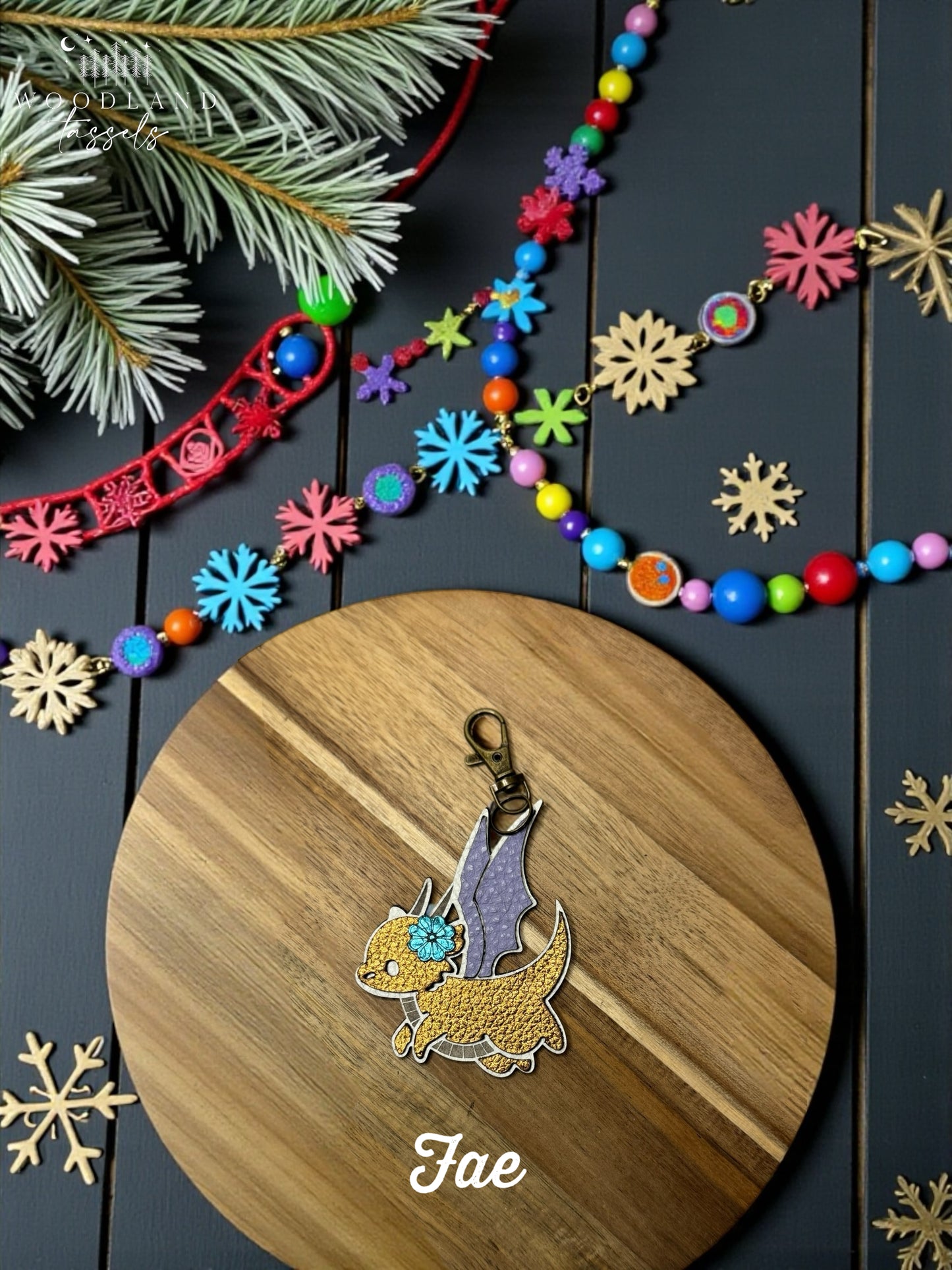 Dragon Leather bag Charm